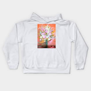 Spring Bouquet Water Color Kids Hoodie